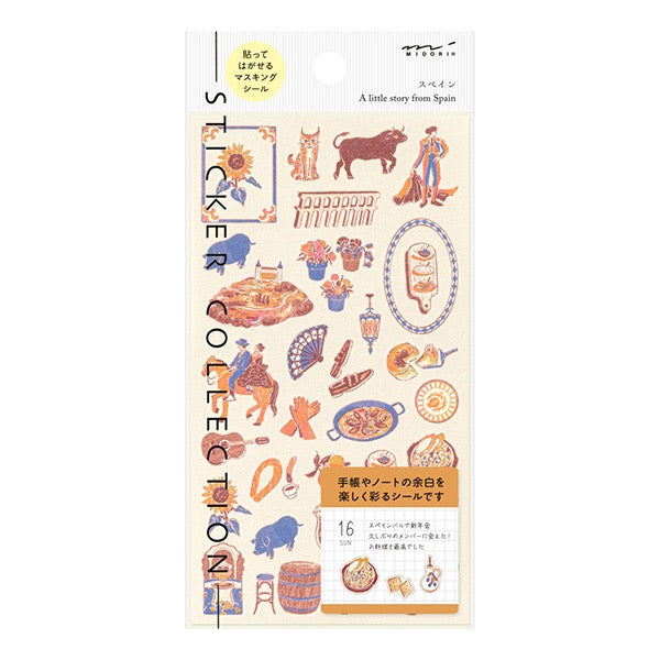 Midori Stickers by Country Motif Asst