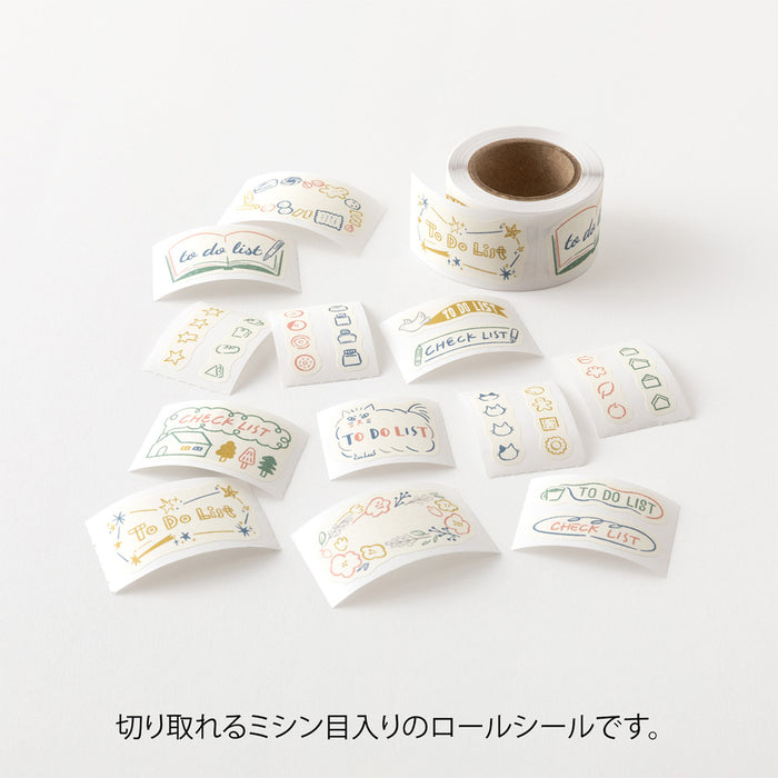 Midori Yuru Log Roll Stickers - List