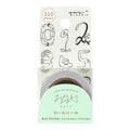 Midori Yuru Log Roll Stickers - Numbers