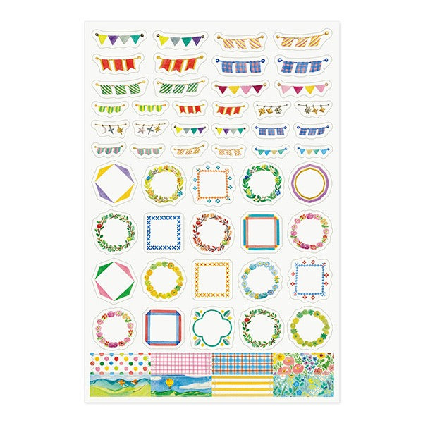 Midori Yuru Log Sticker Sheet | Decoration