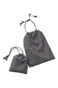 Mii Thaaii Drawstring Bag Set - Leaf Black