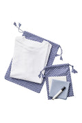 Mii Thaaii Drawstring Bag Set - Leaf Blue