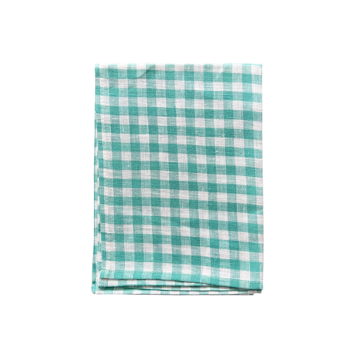 Mint Green Gingham (Jules) | Linen Kitchen Cloth