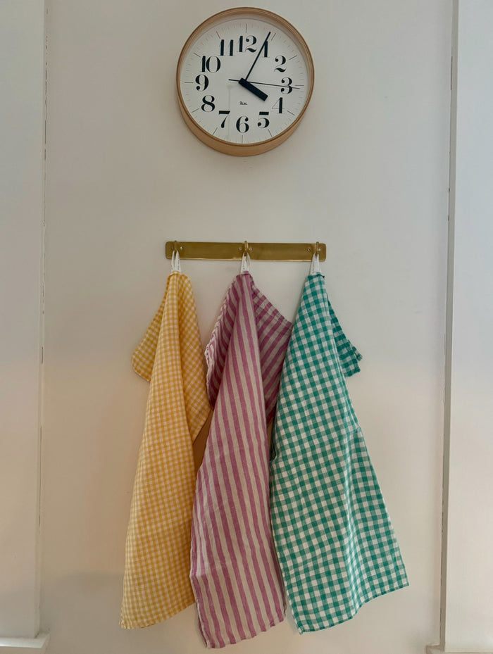 Mint Green Gingham (Jules) | Linen Kitchen Cloth