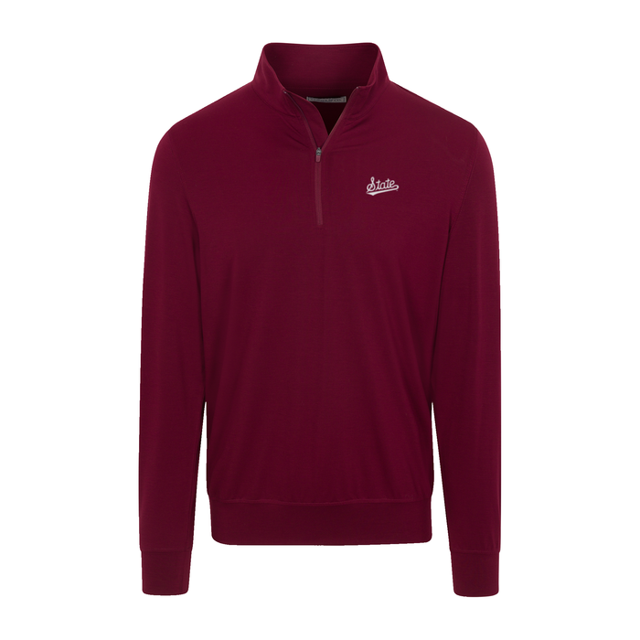 Mississippi State Velocity Performance Quarter Zip Maroon