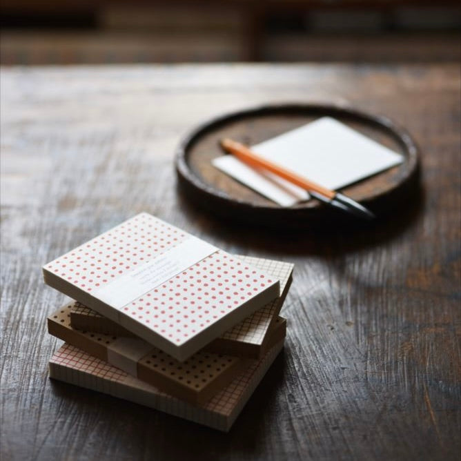 Mitsou Letterpress Card - Polka Dot/Black