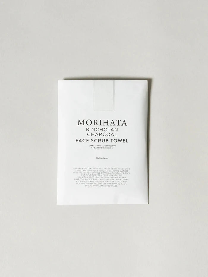 Morihata Binchotan Charcoal Face Scrub Towel