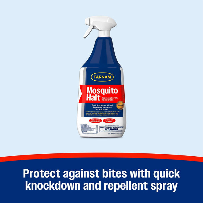 Mosquito Halt Repellent Spray for Horses, 32 oz - FAMH - 5