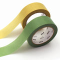 MT Upcycle 2 pack Washi Tape | Pastel Lemon & Fresh Green