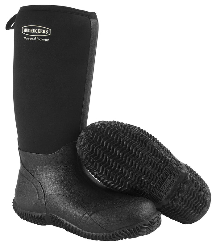 DUPLICATE - RH21X - Black Mudruckers Waterproof Tall Boots - RH21Z-DUPE - 6 - 6