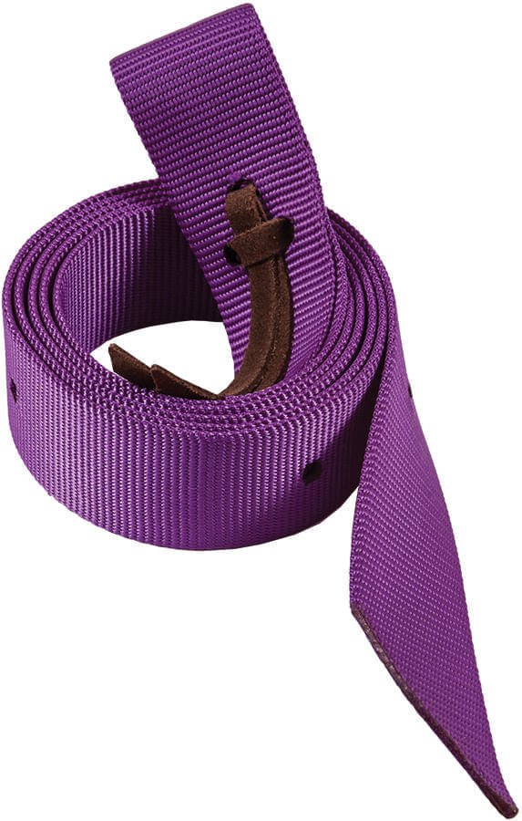 Mustang Neonz 6 Foot Nylon Tie Strap with Leather Tie - 121XF - Purple - 4