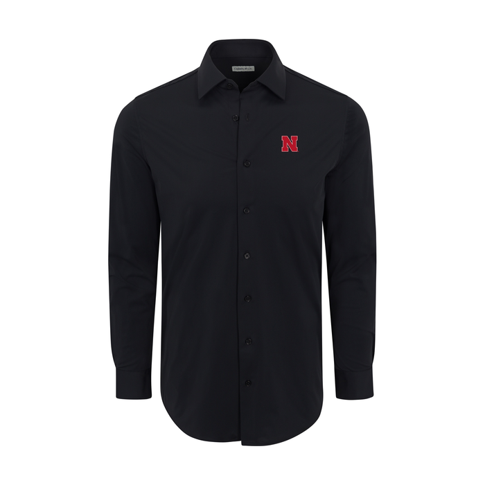 Nebraska Apex Performance Dress Shirt Black