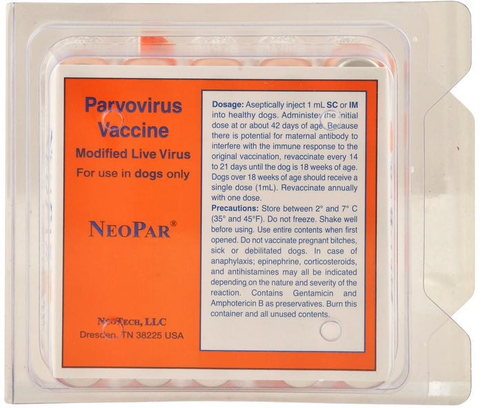 NeoPar Parvo Vaccine for Dogs - N2NB - 25 Dose - 4
