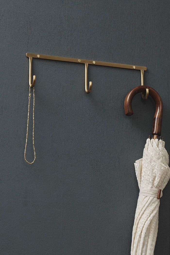 NEW! Brass Triple Hook