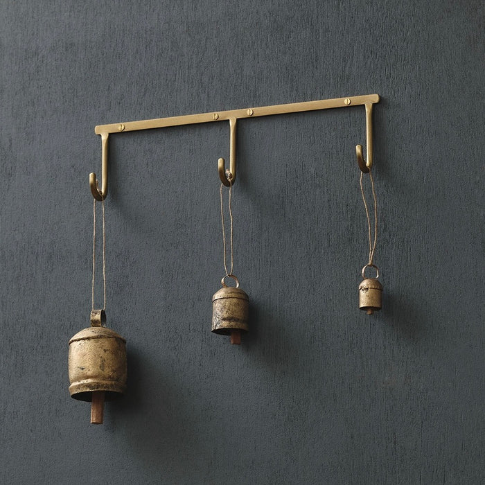 NEW! Brass Triple Hook