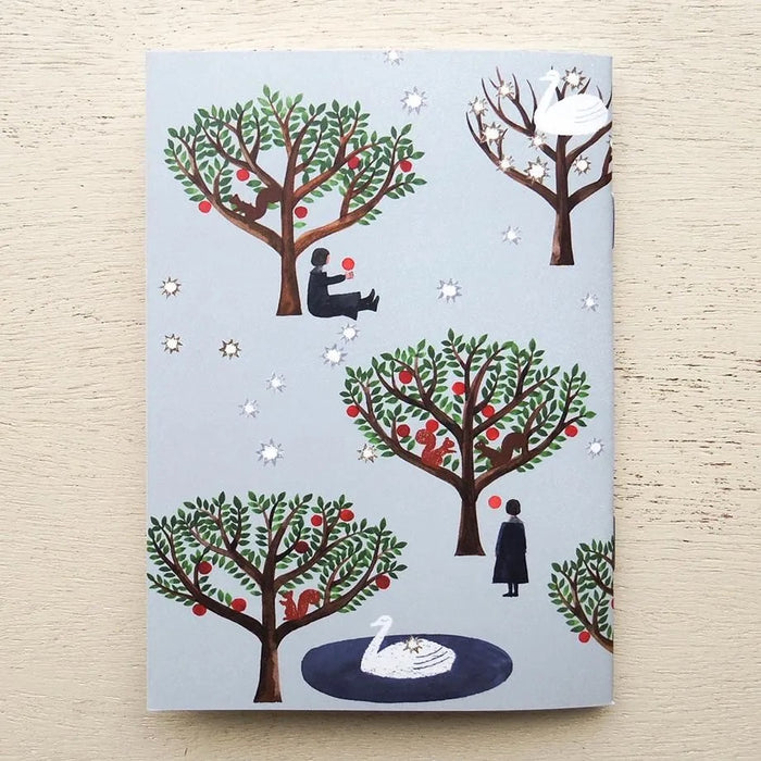 Nishi Shuku Swan Forest Stamp Notebook