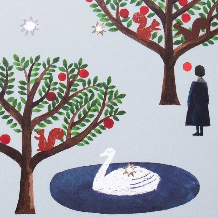 Nishi Shuku Swan Forest Stamp Notebook