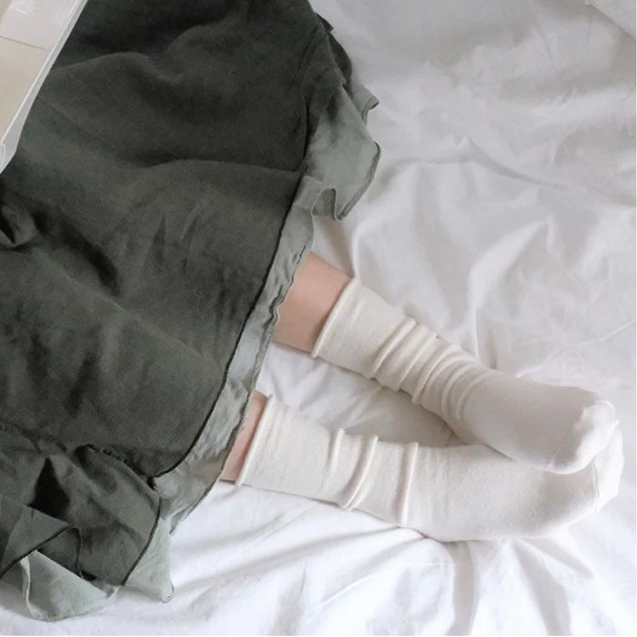 Nishiguchi Kutsushita Cashmere Cotton Socks | White | Small Only