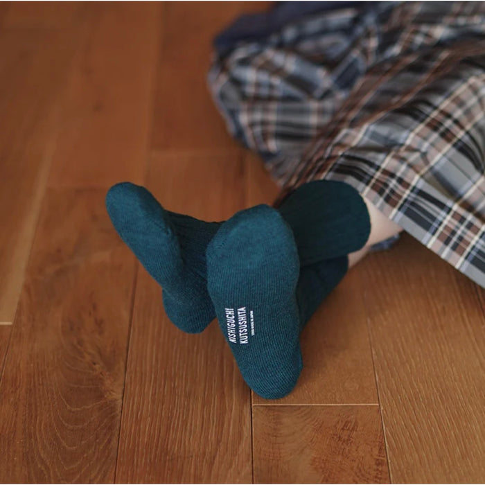 Nishiguchi Kutsushita Cashmere Ribbed Socks | Boston Bag (2024 Limited Color)