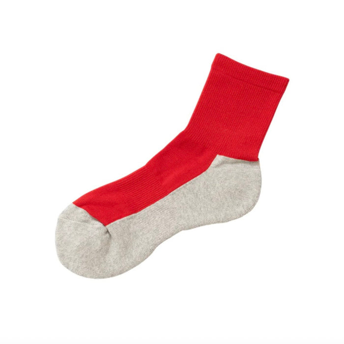 Nishiguchi Kutsushita Cotton Cashmere Walking Socks | Red Sox Limited Color