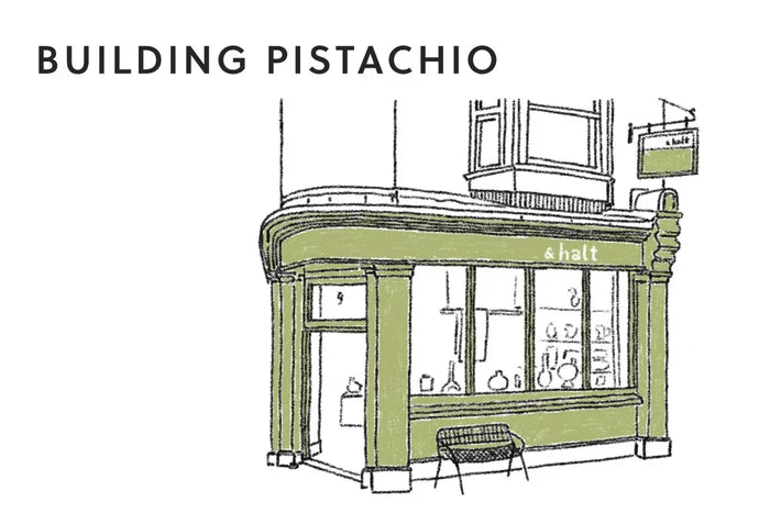 Nishiguchi Kutsushita Egyptian Cotton Ribbed Socks | Building Pistachio (2026 Limited Color)