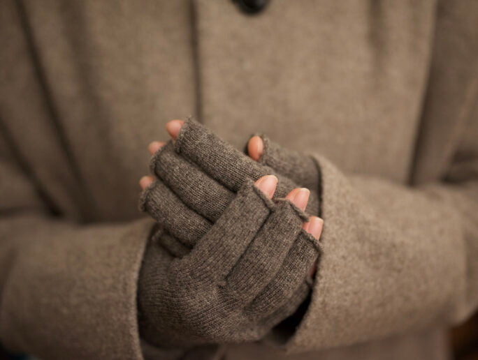 Nishiguchi Kutsushita Merino Arm Warmers | Brown