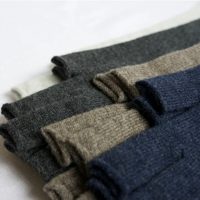 Nishiguchi Kutsushita Merino Arm Warmers | Navy