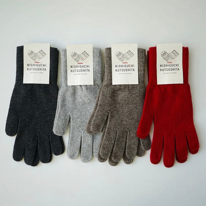 Nishiguchi Kutsushita Merino Gloves | Brown
