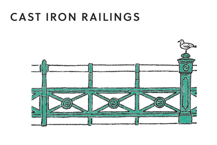 Nishiguchi Kutsushita Silk Cotton Ribbed Socks | Cast Iron Railings (2026 Limited Color)