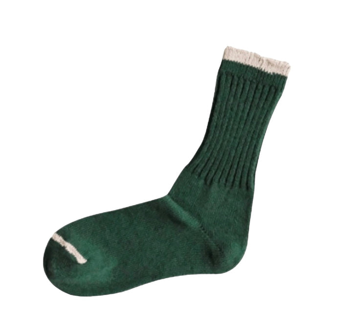 Nishiguchi Kutsushita Silk Cotton Socks | Lush Green aka Amazon