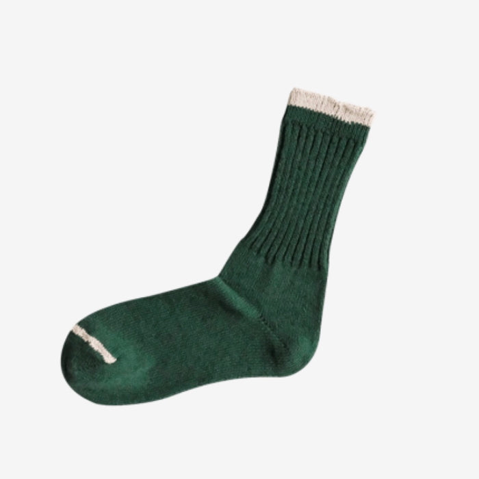Nishiguchi Kutsushita Silk Cotton Socks | Lush Green aka Amazon