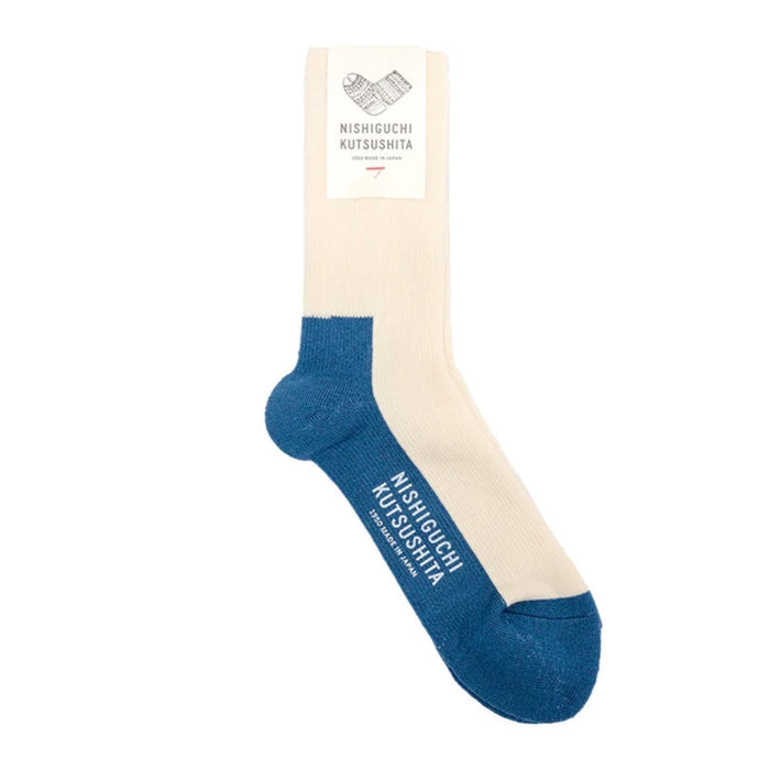 Nishiguchi Kutsushita Wool Pile Trail/Walk Socks | Ivory