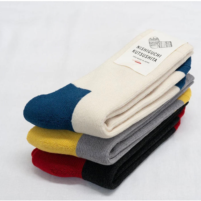 Nishiguchi Kutsushita Wool Pile Trail/Walk Socks | Ivory