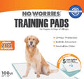 No Worries 12 - Hour Dog Training Pads, 100 ct, 22" x 22" - 39YC - 22"x22" - 1