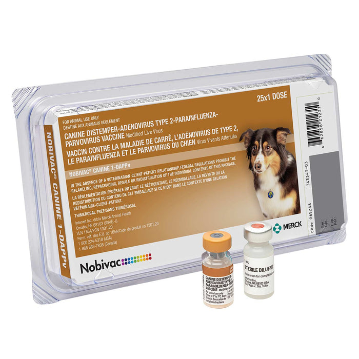 Nobivac Canine 1 - DAPPv (5 Way) Dog Vaccine - SHGJ - 25 Dose - 2