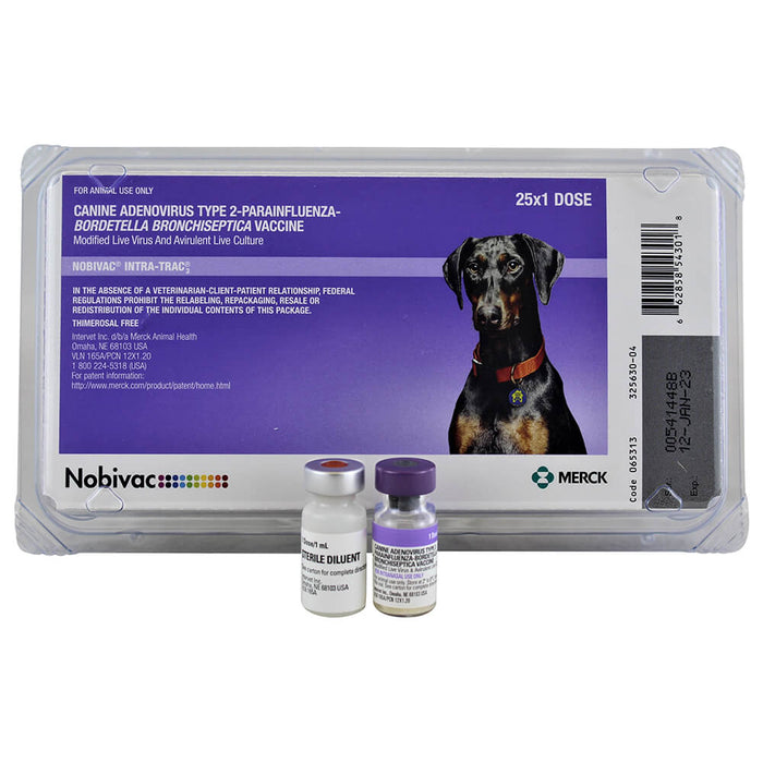 Nobivac Intra - Trac 3 Intranasal Dog Vaccine - SHVA - 25 x 1 Dose - 4