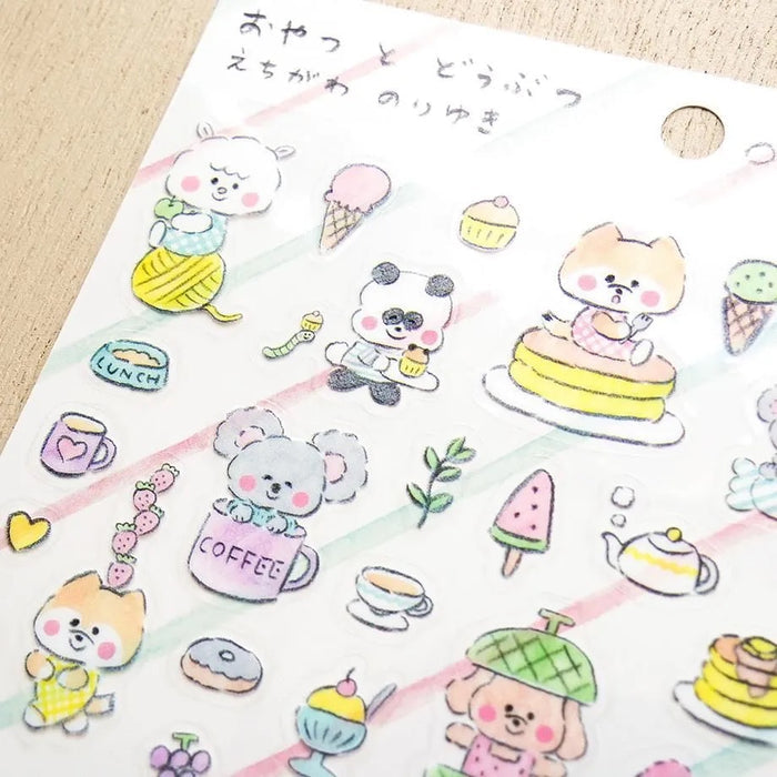 Noriyuki Echigawa Oyatsu and Animals Stickers