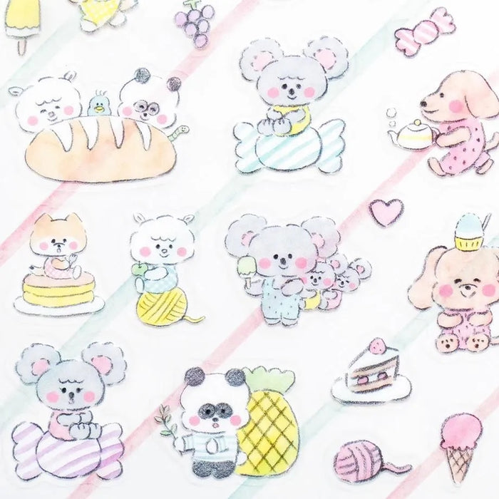 Noriyuki Echigawa Oyatsu and Animals Stickers