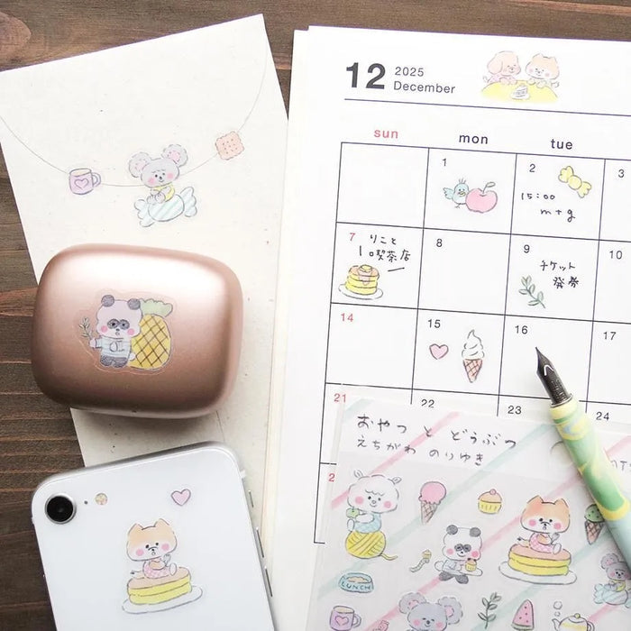 Noriyuki Echigawa Oyatsu and Animals Stickers