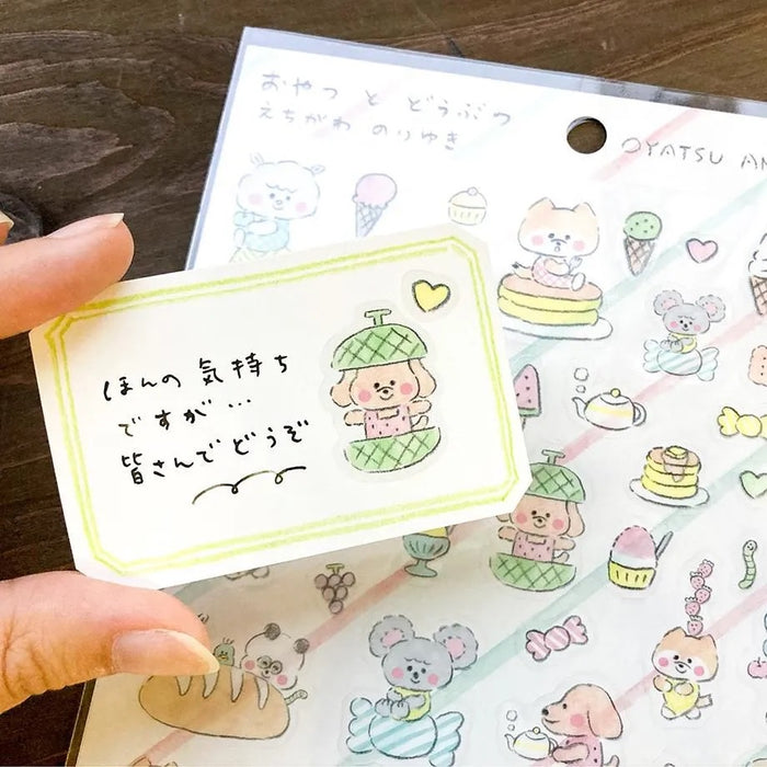 Noriyuki Echigawa Oyatsu and Animals Stickers