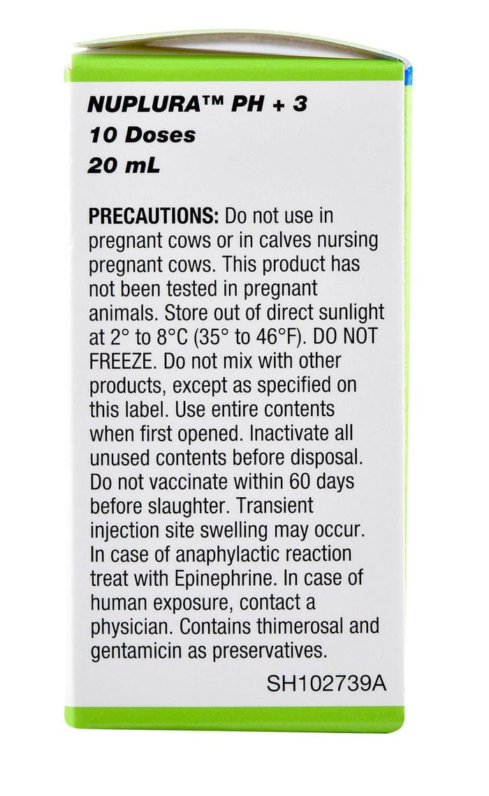 Nuplura PH+3 Cattle Vaccine - G5BH - 10 Dose - 4