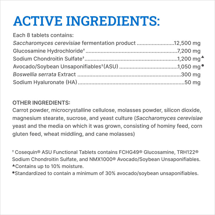 Nutramax Cosequin ASU Joint & Digestive Health Functional Tablets for Horses, 240 Tablets - 060NM-3000308 - 7