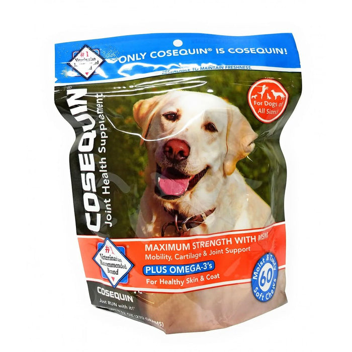 Nutramax Cosequin DS Plus MSM Joint Health Soft Chews for Dogs - 015NM-COSQSC60-MSM - Brown - 1