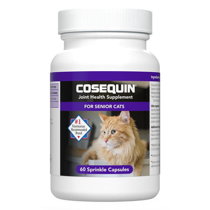Nutramax Cosequin Senior Joint Health Supplement for Cats, 60 Sprinkle Capsules - 015NM-3000191 - Single Pack - 1