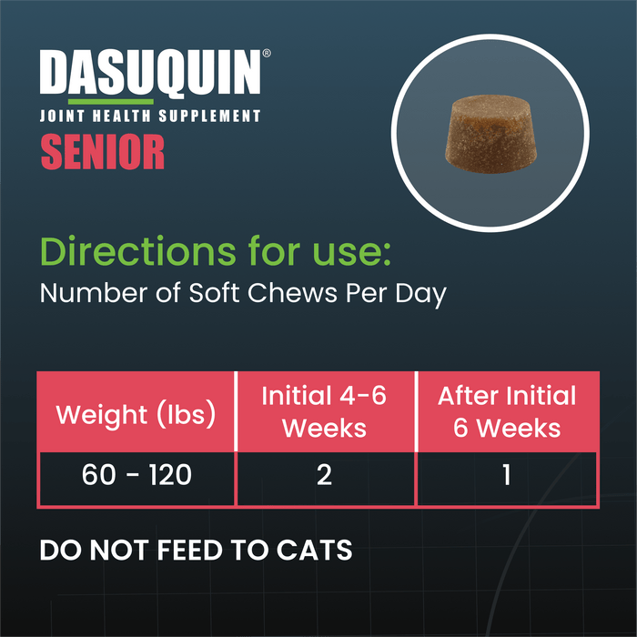 Nutramax Dasuquin Senior Joint Health Supplement for Dogs, 84 Soft Chews - 015NM-3000216 - Large - Over 60 lbs - 84 Soft Chews - 4