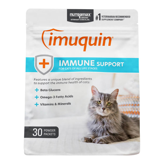 Nutramax Imuquin Immune Health for Cats, 30 Packets - 015NM-3000071 - Single Pack - 1