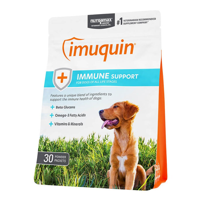 Nutramax Imuquin Immune Health for Dogs, 30 Packets - 015NM-3000070 - 30 Powder Packets (Unflavored) - 3