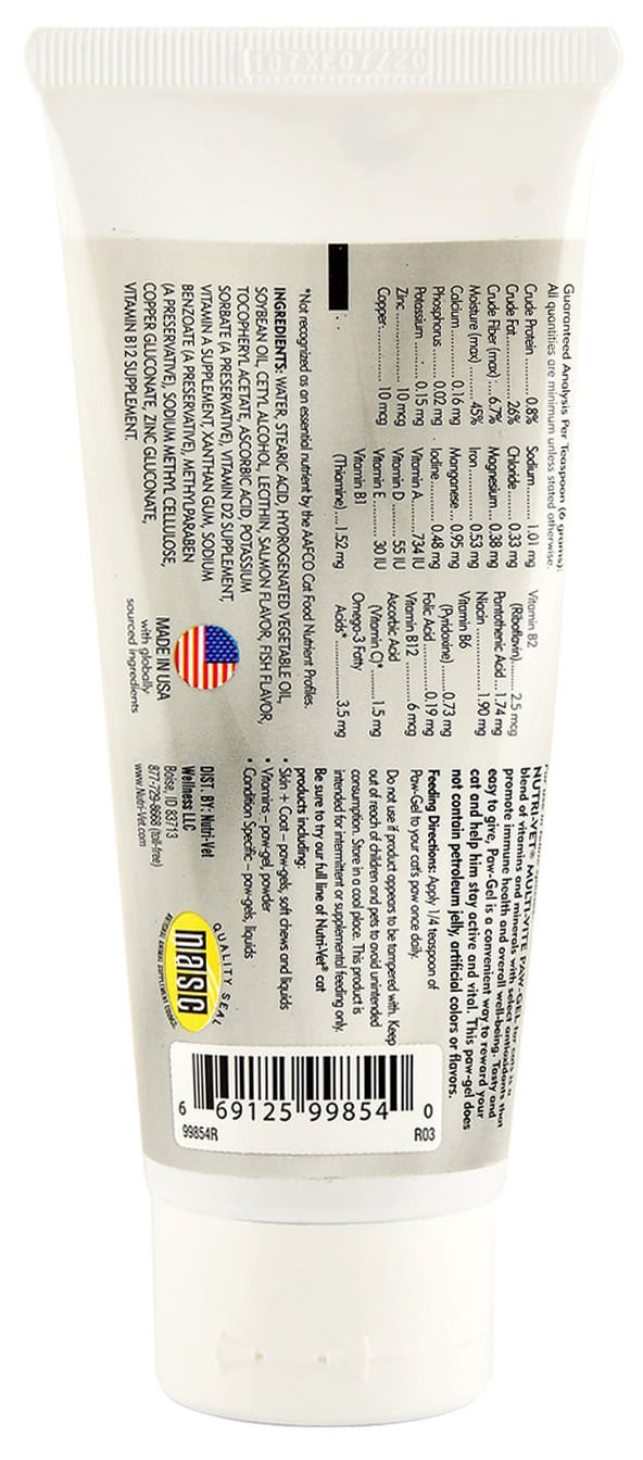 Nutri - Vet Multi - Vite Paw Gel for Cats - OPA8 - 2