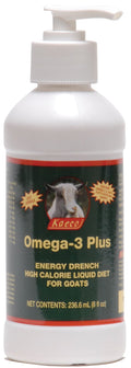 Omega - 3 Plus Energy Drench High Calorie Liquid for Goats, 8 oz - KKG3 - 8 oz Omega - 3 Plus - 1
