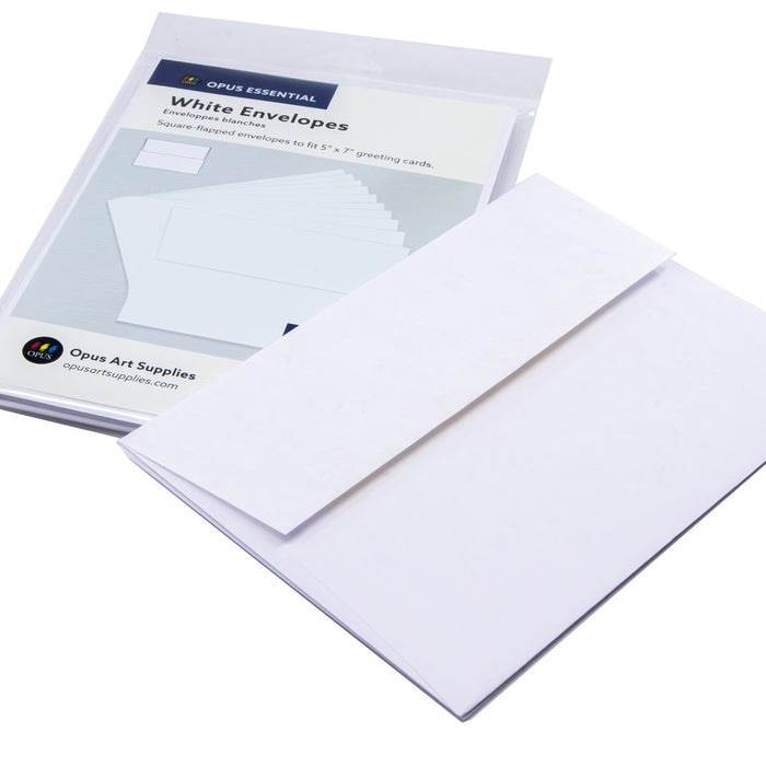 Opus Essential Blank White Envelopes Pack/10